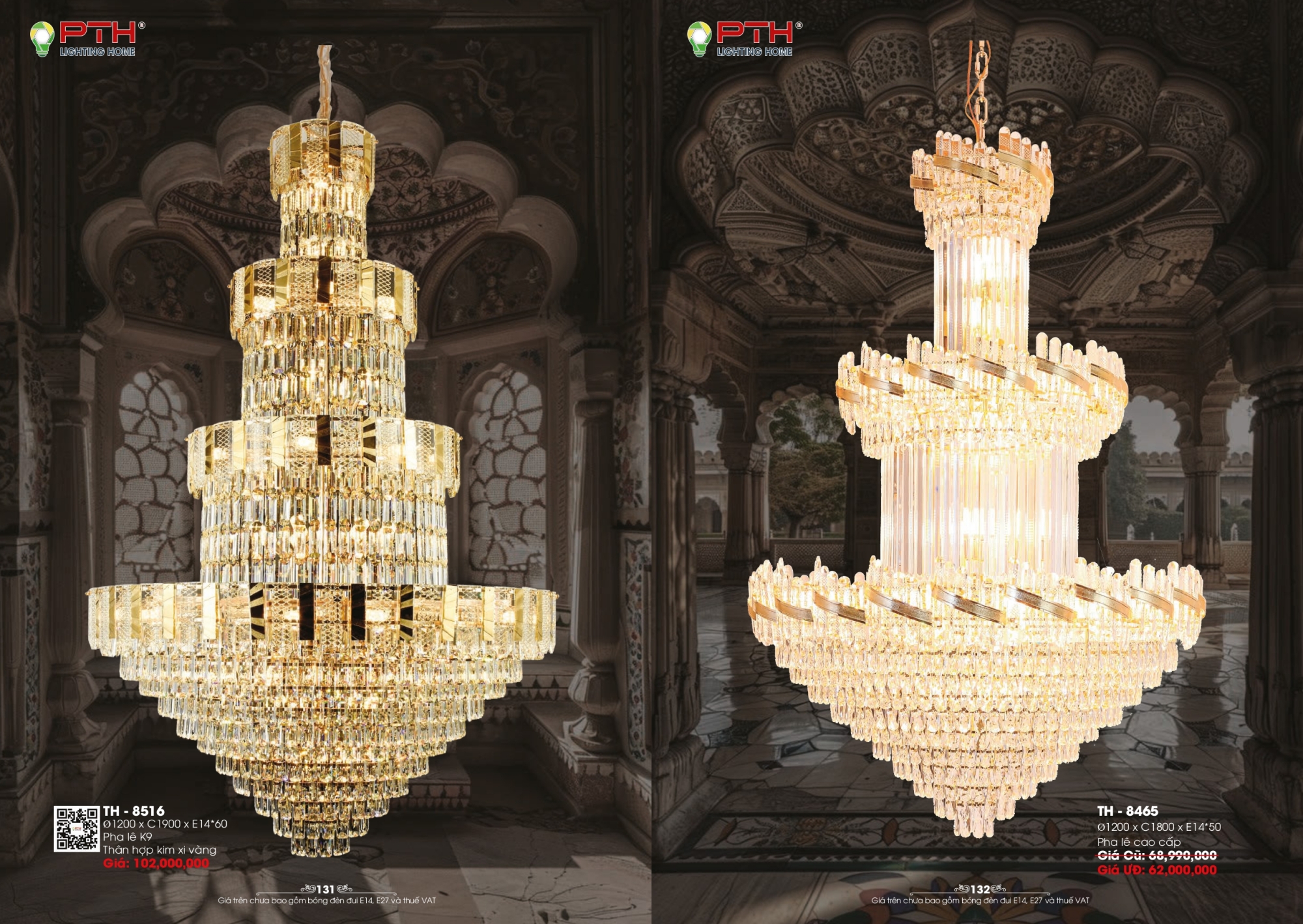 Bảng giá đèn trang trí PTH Lighting Home 2026